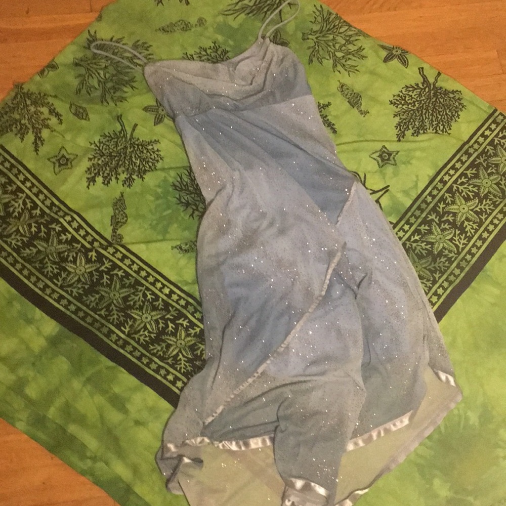 Sparkly Periwinkle T-Strap Party Dress